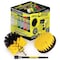 Drill Brush Power Scrubber By Useful Products 5 in W 5 in L Brush, Yellow Y-S-4O-5X-QC-DB - alternate 1